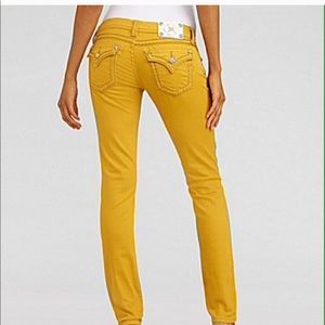 Miss me mustard skinny jeans